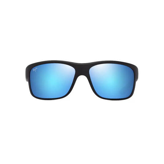 MAUI JIM SOUTHERN CROSS MATTE BLACK/BLUE THIN GLASS BLUE HAWAII