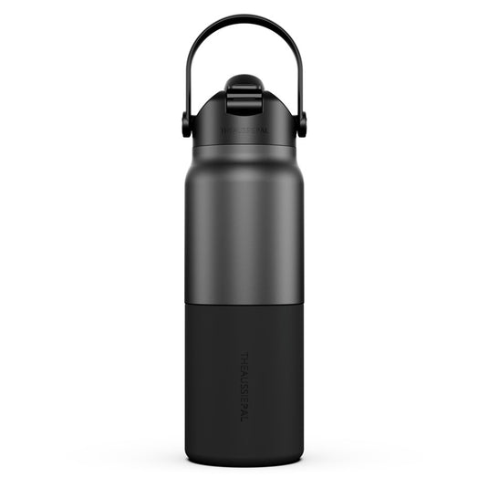 AUSSIE PAL INSULATED WATER BOTTLE 1L [CLR:BLACK]