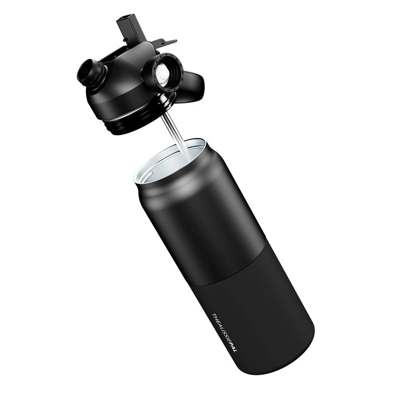 Load image into Gallery viewer, AUSSIE PAL INSULATED WATER BOTTLE 1L [CLR:BLACK]
