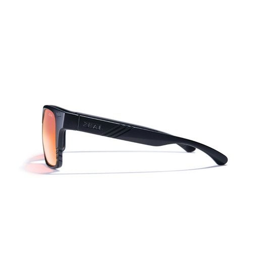 ZEAL OPTICS BREWER [FRAME:MATTE BLACK LENS:ELLUME PHOENIX MIRROR]