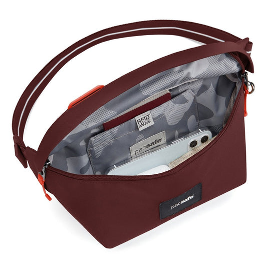 PACSAFEGO SLING PACK GARNET RED