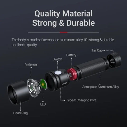 NEXTORCH ED20 4 TOOL RECHARGEABLE FLASHLIGHT 2200L