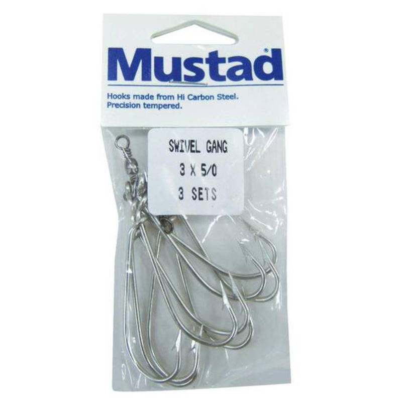 Load image into Gallery viewer, MUSTAD SWIVEL GANGED HOOK [SZ:#3/0]
