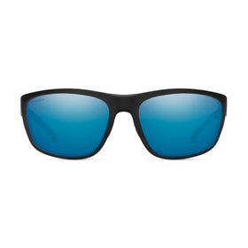 SMITHS OPTICS REDDING MATTE BLACK CHROMAPOP GLASS POLARIZED BLUE MIRROR 