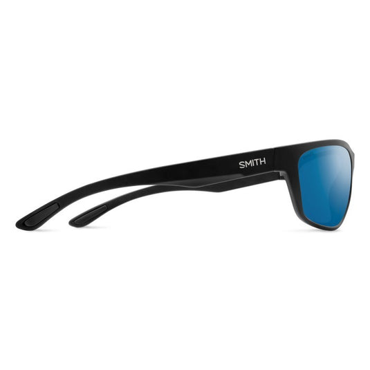 SMITHS OPTICS REDDING MATTE BLACK CHROMAPOP GLASS POLARIZED BLUE MIRROR 