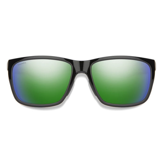 SMITHS OPTICS LONGFIN BLACK CHROMAPOP POLARIZED GREEN MIRROR 