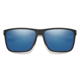 SMITHS OPTICS RIPTIDE MATTE BLACK CHROMAPOP GLASS BLUE MIRROR 