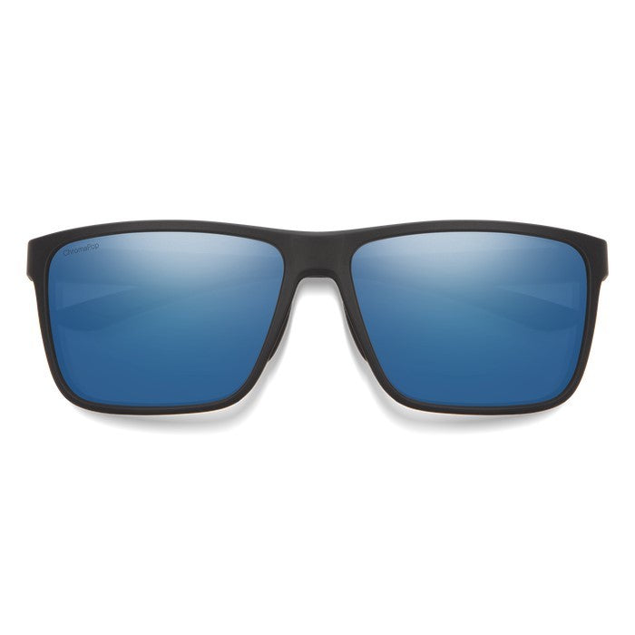 Load image into Gallery viewer, SMITHS OPTICS RIPTIDE MATTE BLACK CHROMAPOP GLASS BLUE MIRROR 
