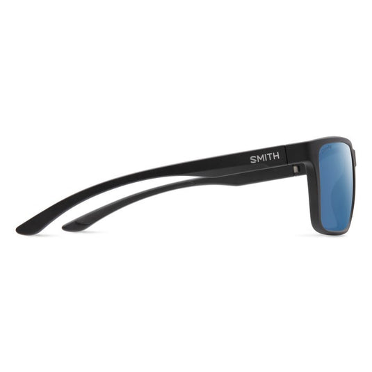 SMITHS OPTICS RIPTIDE MATTE BLACK CHROMAPOP GLASS BLUE MIRROR 