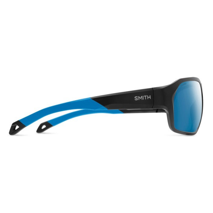 Load image into Gallery viewer, SMITHS OPTICS DECKBOSS MATT BLACK/BLUE CHROMAPOP GLASS POLARIZED BLUE MIRROR 
