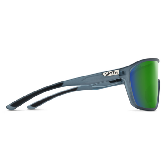 SMITHS OPTICS BOOMTOWN MATTE STONE CRYSTAL CHROMAPOP GREEN MIRROR