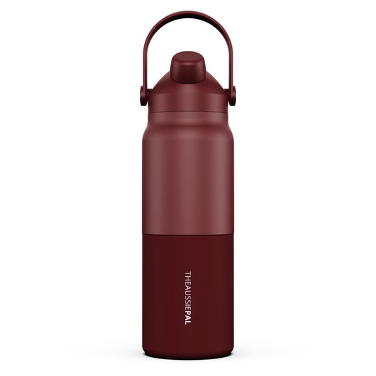 AUSSIE PAL INSULATED WATER BOTTLE 1L [CLR:PLUM]