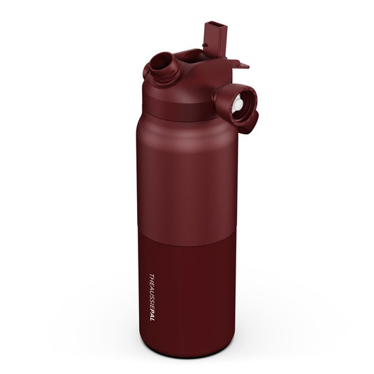 AUSSIE PAL INSULATED WATER BOTTLE 1L [CLR:PLUM]