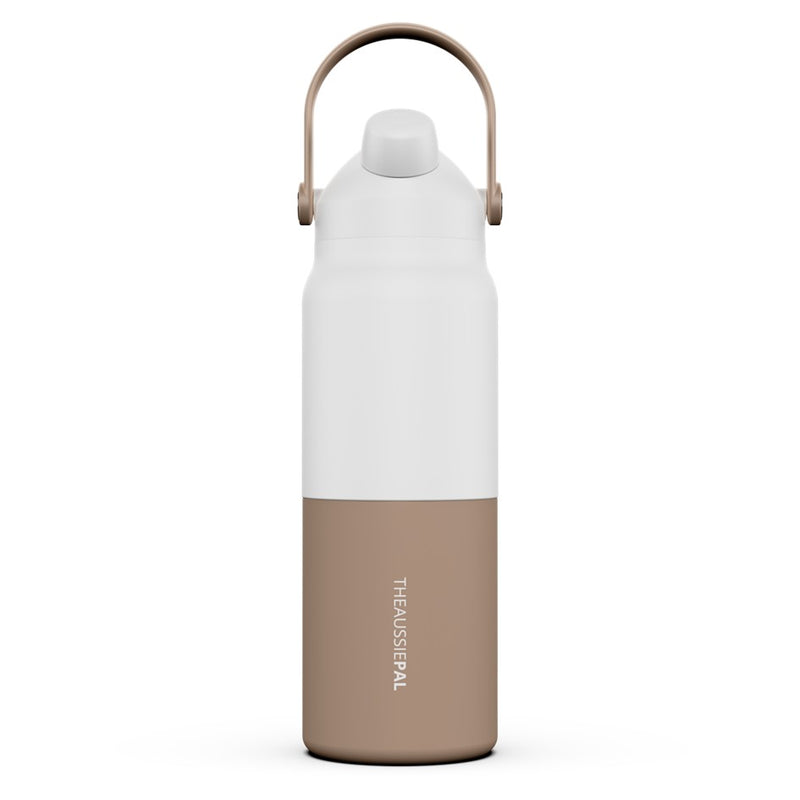 Load image into Gallery viewer, AUSSIE PAL INSULATED WATER BOTTLE 1L [CLR:LATTE LAYERS]
