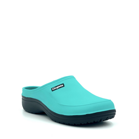 CLOGEES WOMENS ELIZA CLOG AQUA [SZ:10]