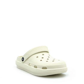 CLOGEES WOMENS SOFTY FASHION CLOG WHITE [SZ:6]