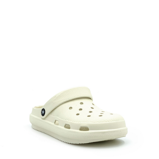 CLOGEES WOMENS SOFTY FASHION CLOG WHITE [SZ:6]