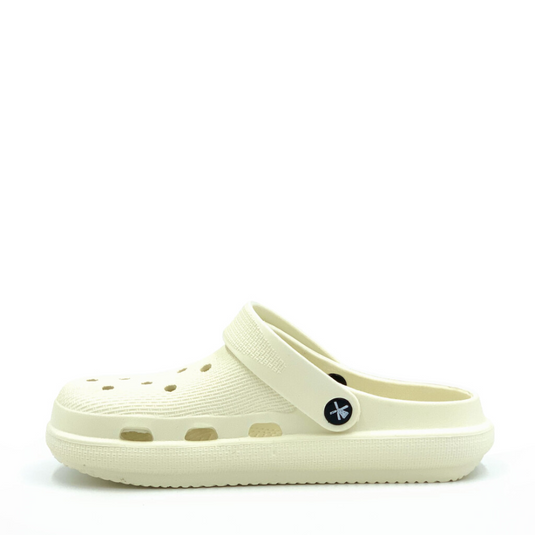 CLOGEES WOMENS SOFTY FASHION CLOG WHITE [SZ:6]