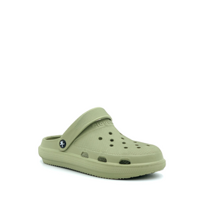 CLOGEES WOMENS SOFTY FASHION CLOG KHAKI [SZ:8]