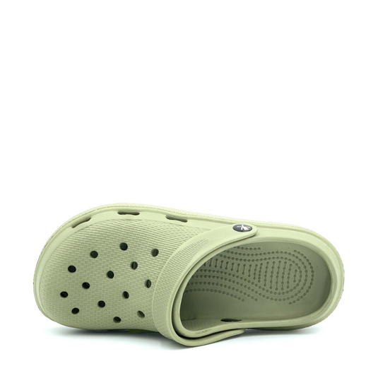 CLOGEES WOMENS SOFTY FASHION CLOG KHAKI [SZ:8]