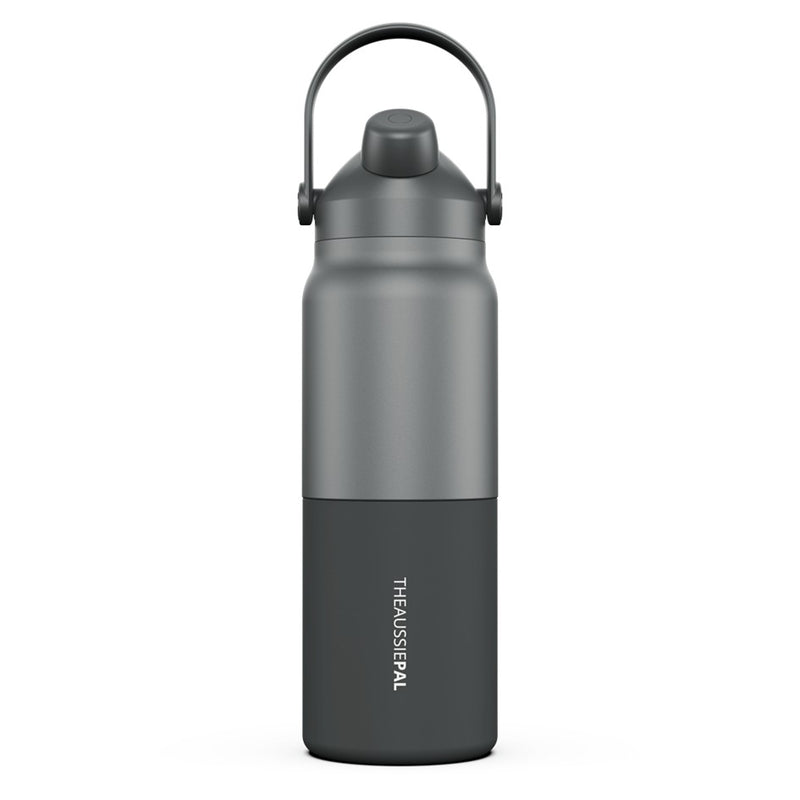 Load image into Gallery viewer, AUSSIE PAL INSULATED WATER BOTTLE 1L [CLR:CHARCOAL]
