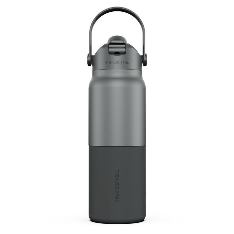 Load image into Gallery viewer, AUSSIE PAL INSULATED WATER BOTTLE 1L [CLR:CHARCOAL]
