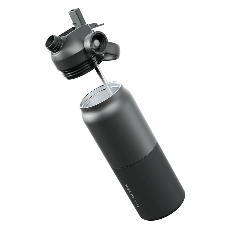 Load image into Gallery viewer, AUSSIE PAL INSULATED WATER BOTTLE 1L [CLR:CHARCOAL]
