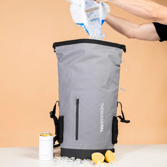 AUSSIE PAL DRAINPRO BACKPACK WITH WATER DRAIN VALVE 35L [CLR:DARK GREY]