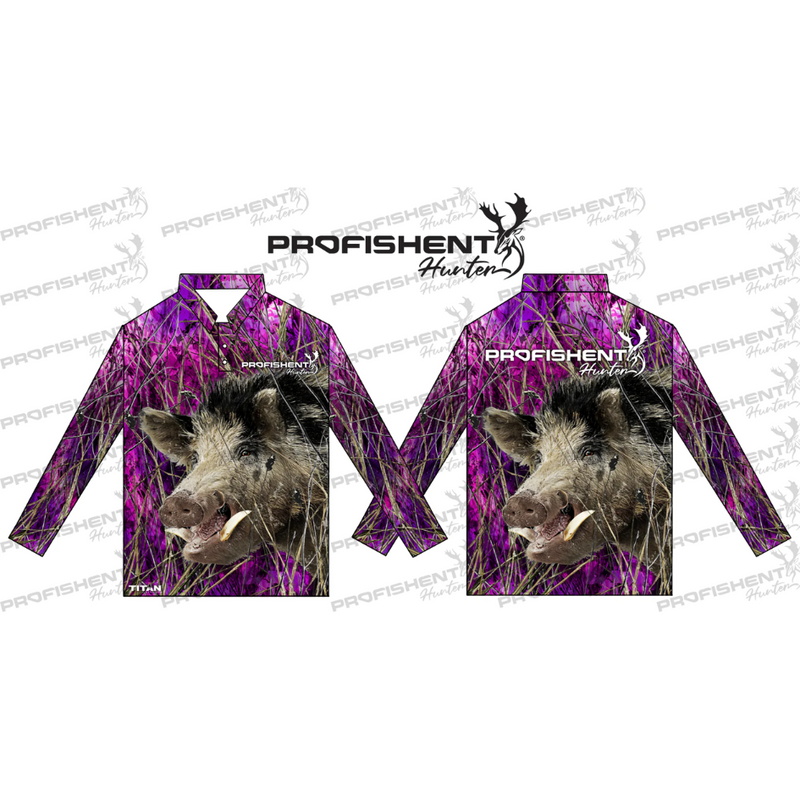 Load image into Gallery viewer, PROFISHENT KIDS SUBLIMATED LONG SLEEVED SHIRT GINGER PIG [CLR:PINK SZ:0]
