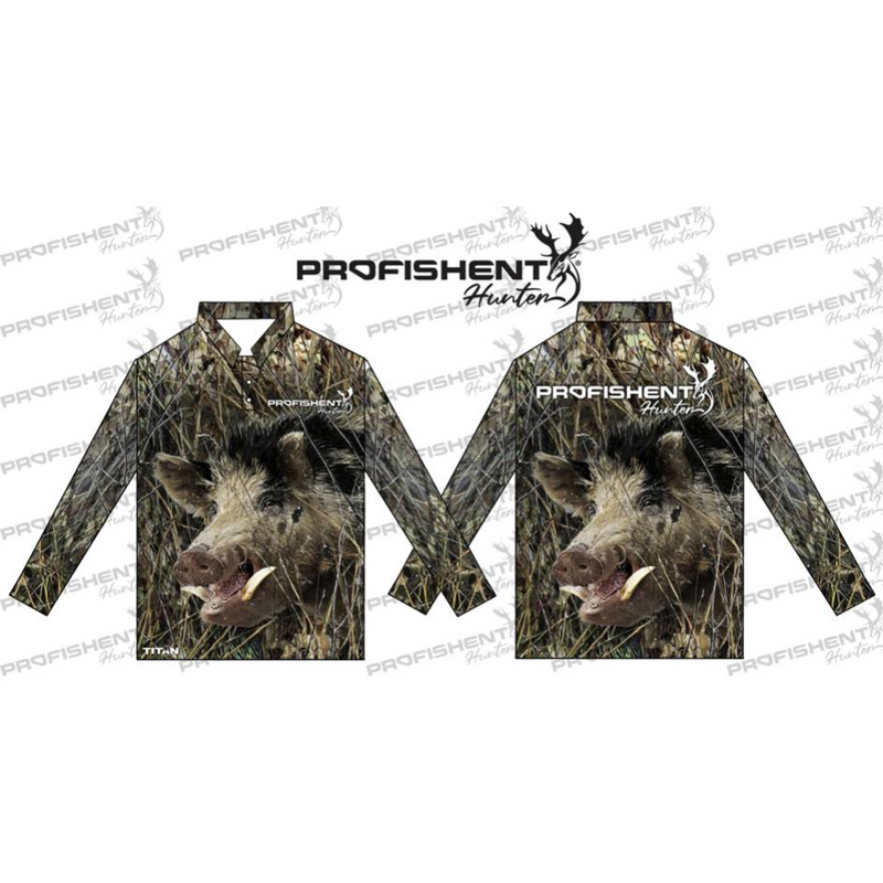 Load image into Gallery viewer, PROFISHENT KIDS SUBLIMATED LONG SLEEVED SHIRT GINGER PIG [CLR:BROWN SZ:0]

