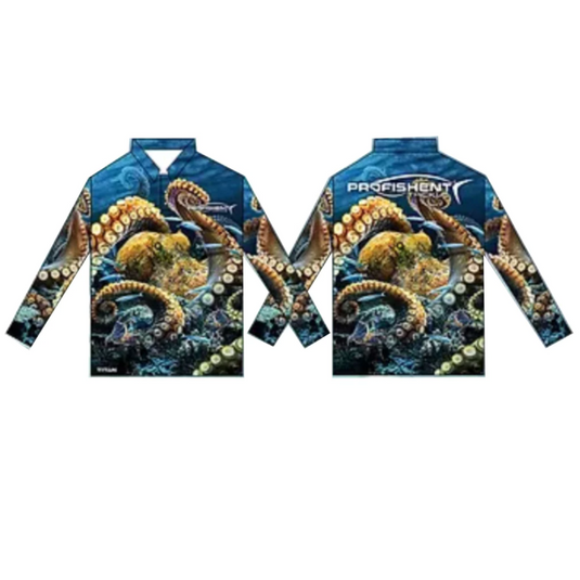PROFISHENT SUBLIMATED LONG SLEEVED SHIRT OCTOPUS [SZ:2X-LARGE]