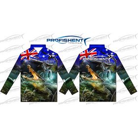 PROFISHENT KIDS SUBLIMATED LONG SLEEVED SHIRT OZ TOP END [SZ:2]