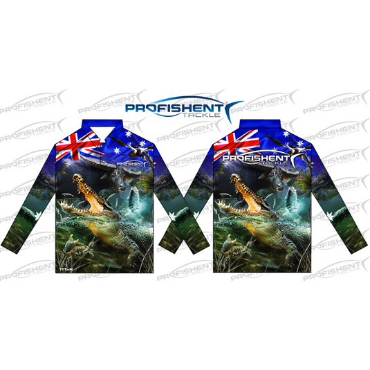 PROFISHENT KIDS SUBLIMATED LONG SLEEVED SHIRT OZ TOP END [SZ:2]
