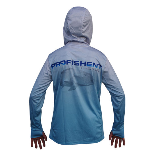 PROFISHENT HOODED LS BLUE CORAL TROUT [SZ:X-SMALL]