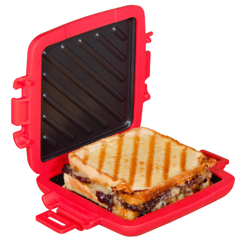 Load image into Gallery viewer, DOGBOX MICROWAVE TOASTED SANDWICH MAKER RED
