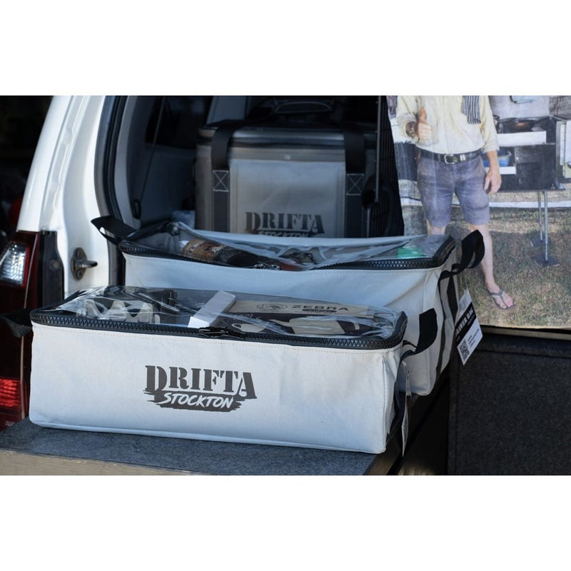 Load image into Gallery viewer, DRIFTA STOCKTON DRAWER BAG CLEAR TOP SMALL GREY
