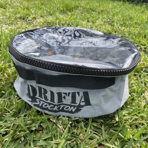 DRIFTA STOCKTON ROUND BAG MEDIUM GREY CANVAS TOP