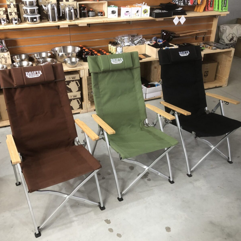 Load image into Gallery viewer, DRIFTA STOCKTON DELUXE RECLINING CAMP CHAIR GREEN
