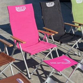 DRIFTA STOCKTON DELUXE RECLINING CAMP CHAIR PINK 