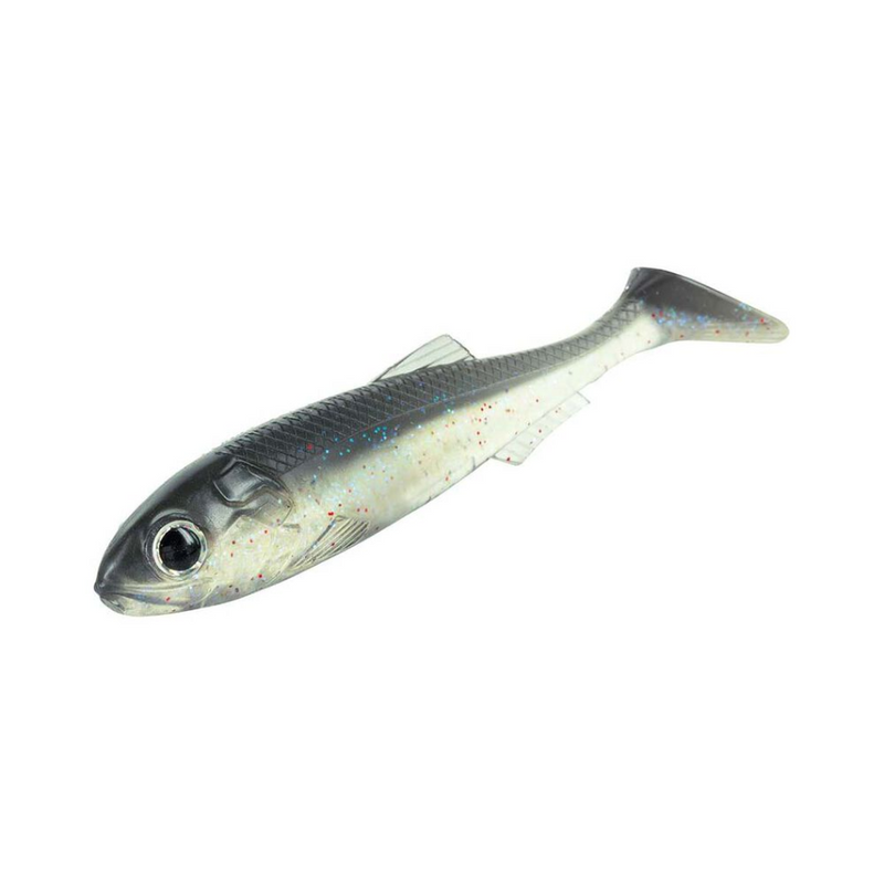 Load image into Gallery viewer, MOLIX REAL THING SHAD [SZ:7 INCH CLR:UV CLEAR MULTI FLAKE]
