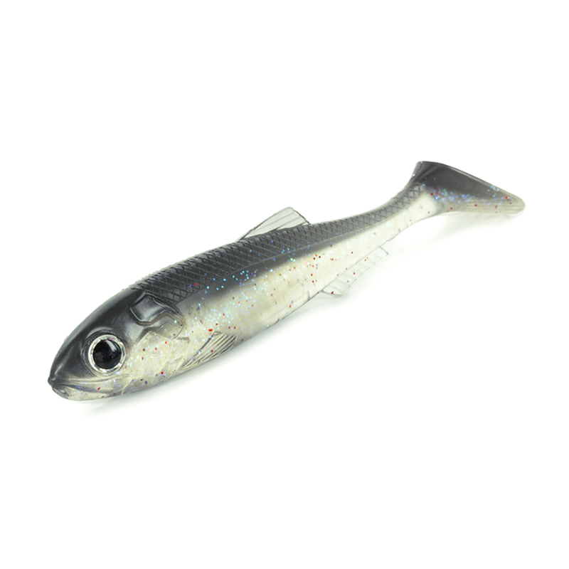 Load image into Gallery viewer, MOLIX REAL THING SHAD [SZ:7 INCH CLR:UV CLEAR MULTI FLAKE]
