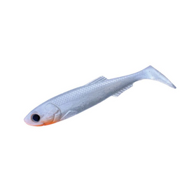 MOLIX REAL THING SHAD [SZ:5.5 INCH CLR:PEARL WHITE SILVER FLECK]
