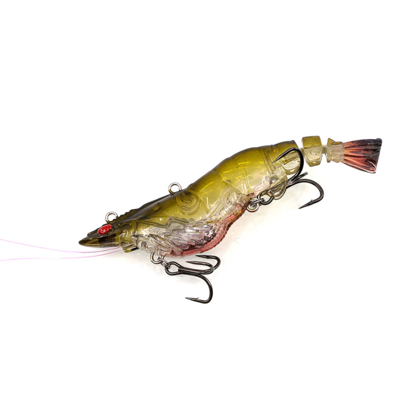 Load image into Gallery viewer, CHASEBAITS ARMOUR PRAWN [SZ:85MM CLR:04 GREEN PRAWN]
