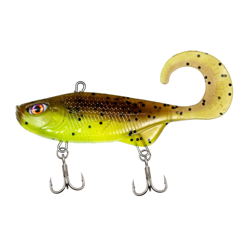 Load image into Gallery viewer, CHASEBAITS CURLY VIBE [SZ:85MM 13G CLR:06 &quot;LIME TIGER&quot;]
