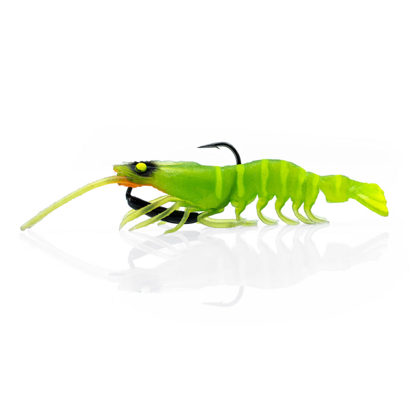 Load image into Gallery viewer, CHASEBAITS THE FLICK PRAWN [SZ:95MM 7G CLR:08 LEMON LIME]
