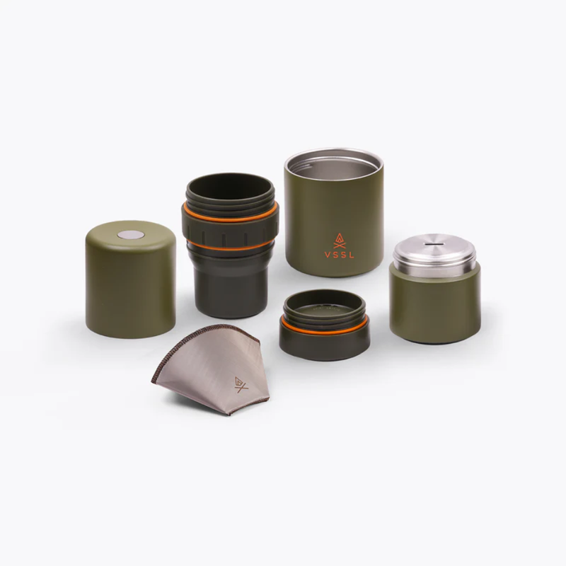 Load image into Gallery viewer, VSSL NEST POUR OVER COFFEE KIT [CLR:DEEP MOSS]
