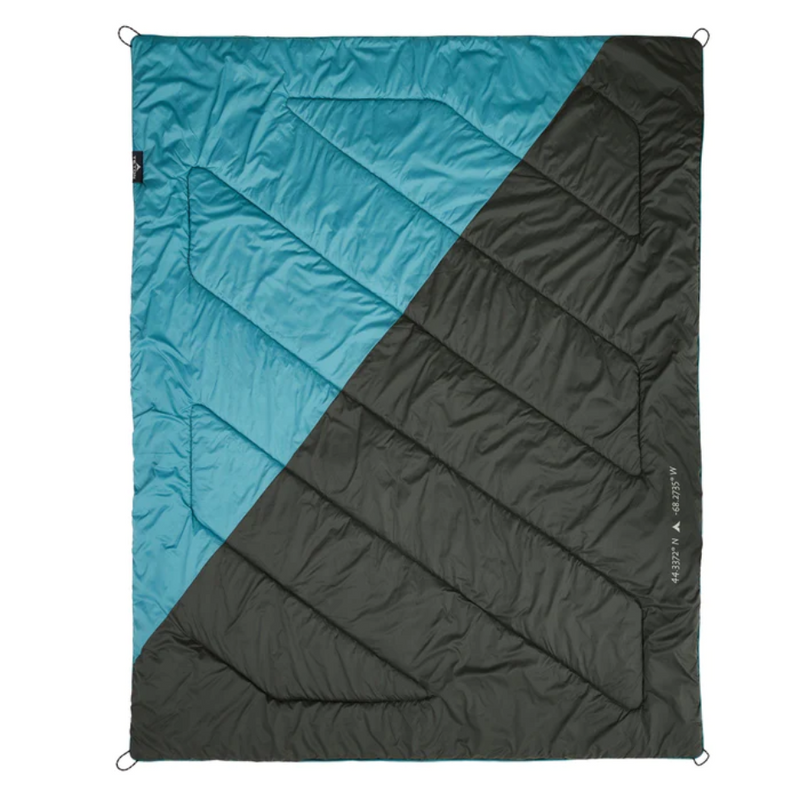 Load image into Gallery viewer, TETON ACADIA OUTDOOR CAMP BLANKET [CLR:TEAL &amp; SLATE]
