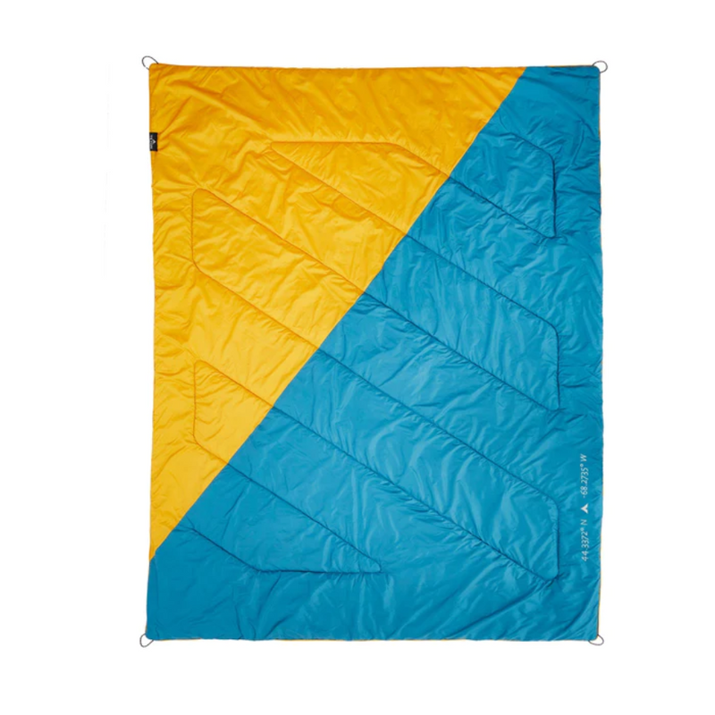 Load image into Gallery viewer, TETON ACADIA OUTDOOR CAMP BLANKET [CLR:GOLDENROD &amp; PEACOCK]
