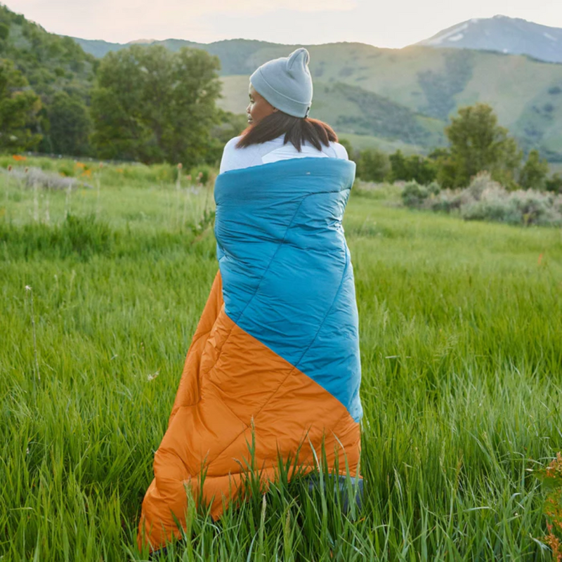 Load image into Gallery viewer, TETON ACADIA OUTDOOR CAMP BLANKET [CLR:TEAL &amp; COPPER]
