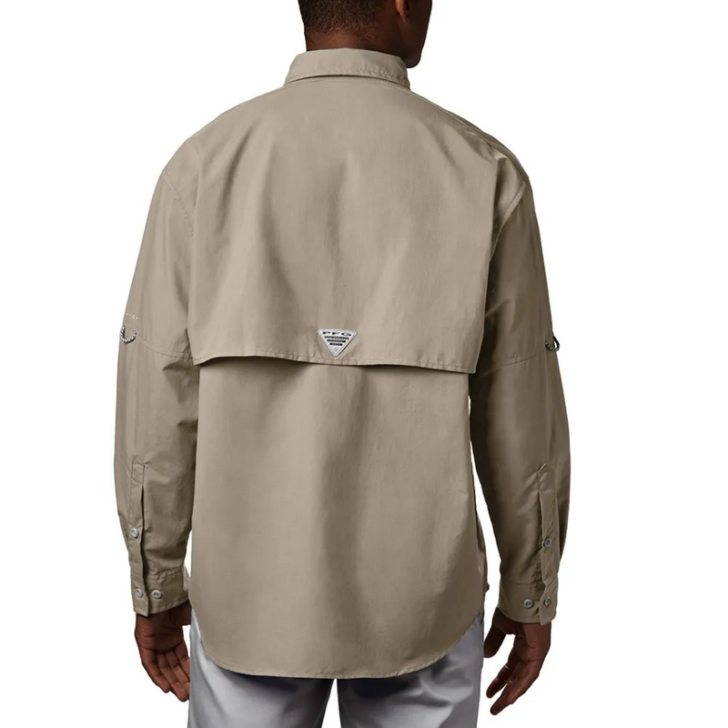 Load image into Gallery viewer, COLUMBIA BAHAMA II LONG SLEEVE SHIRT MENS [CLR:FOSSIL SZ:LARGE]
